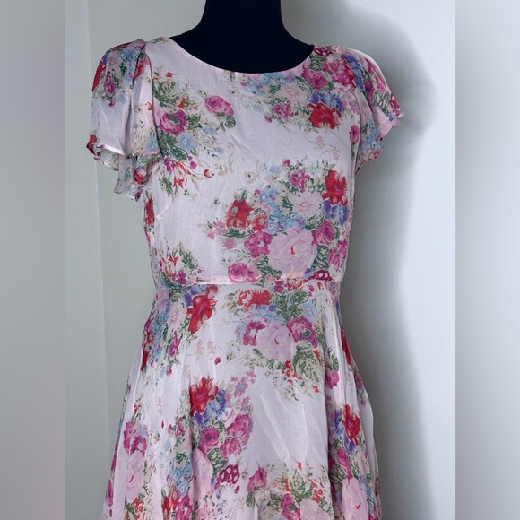 LoveShackFancy Pink Floral Garner Dress - Picture 3 of 7